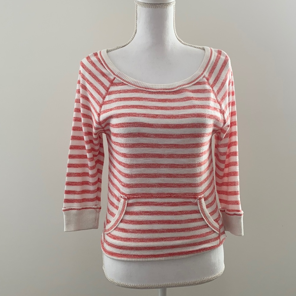Aerie Stripped Knit Top